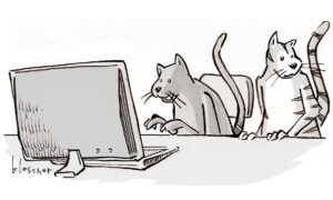 Cartoon Caption Contest - Modern Cat