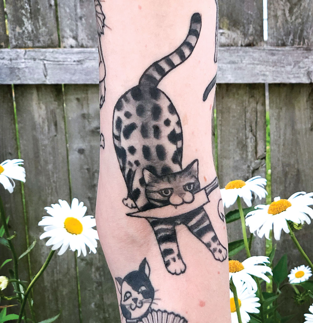  bengal cat portrait with magnolias    gardencitytattoos  gardencity bostonartists tattoo gardencitytattoo bostonartist   Instagram