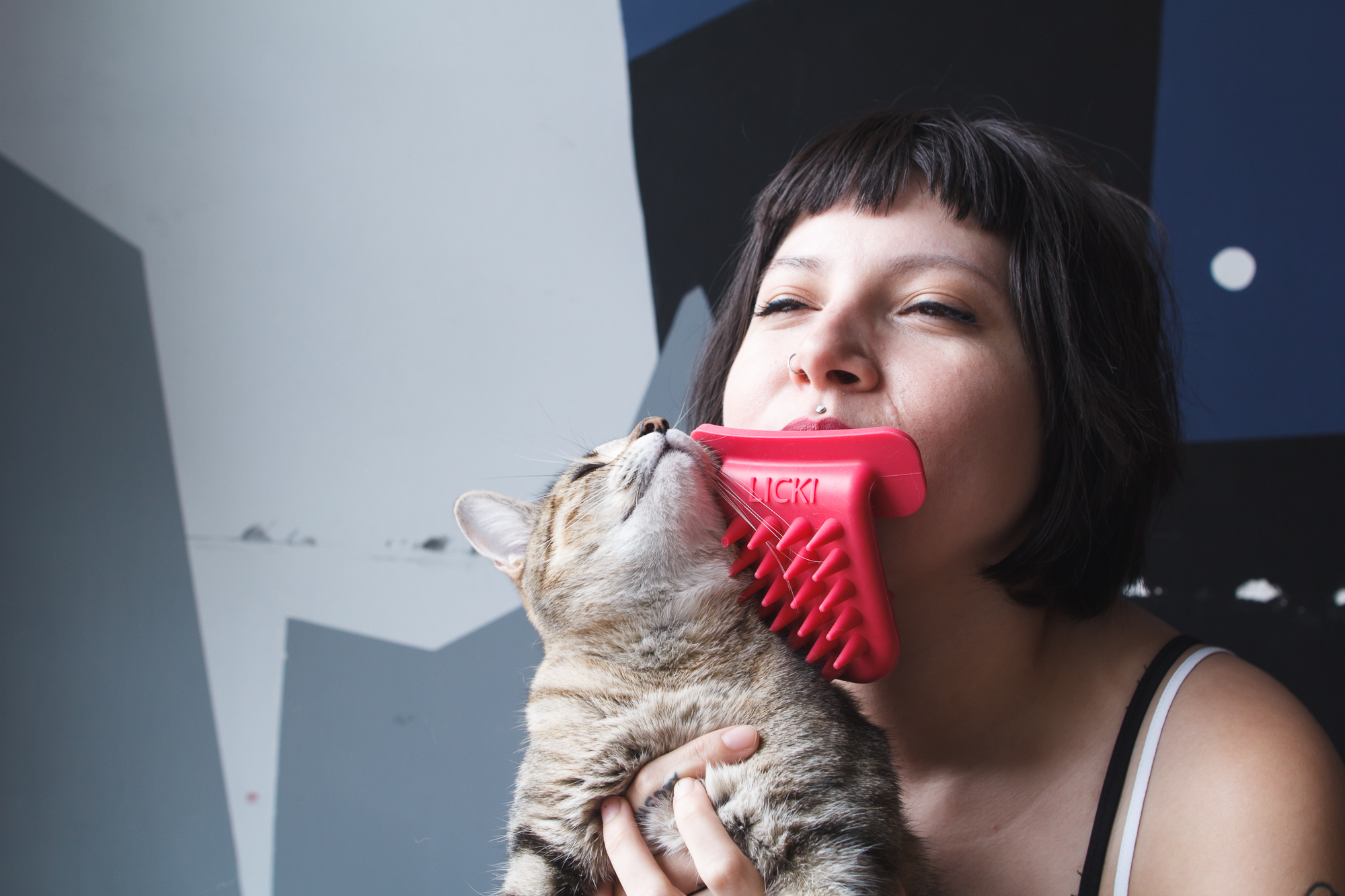 Licki Brush, la lingua artificiale per leccare il tuo gatto