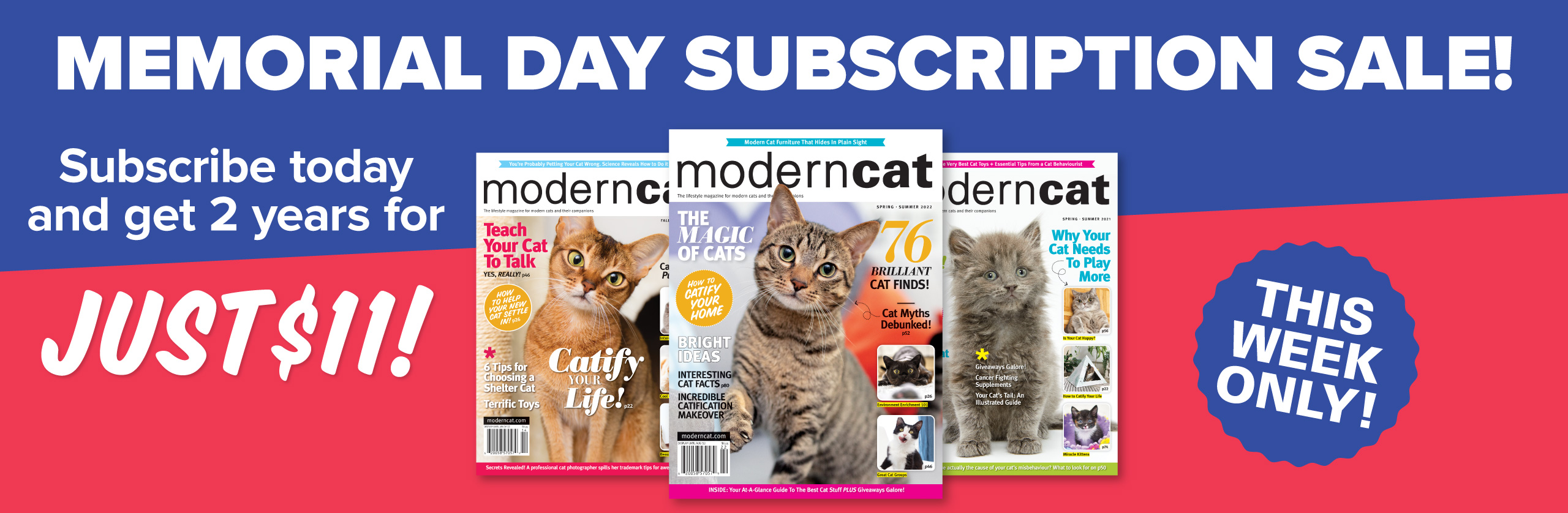 Modern Cat’s Memorial Day Sale