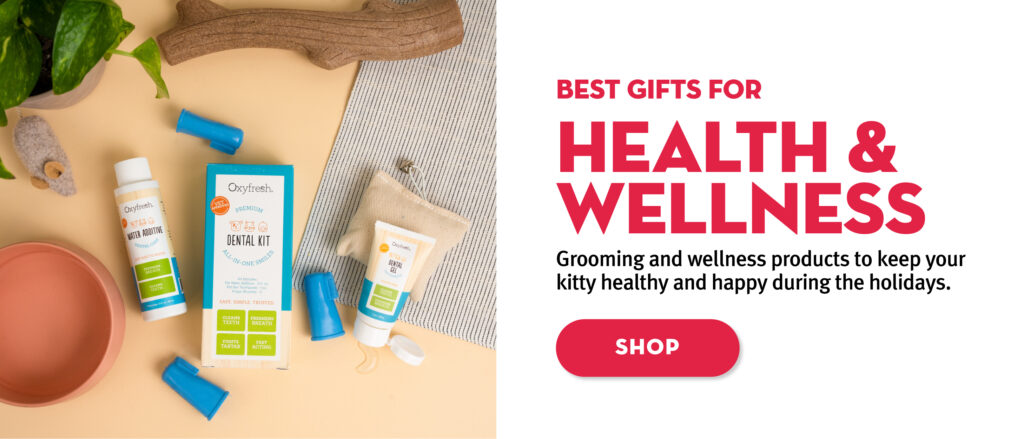 2022 Holiday Gift Guide: Gift Ideas to keep your kitty healthy & happy during the holidays.