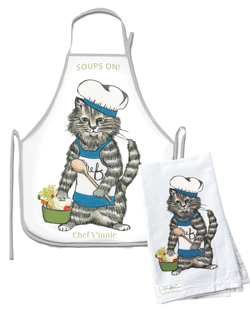 Alex Ross World Apron for Cat Lovers