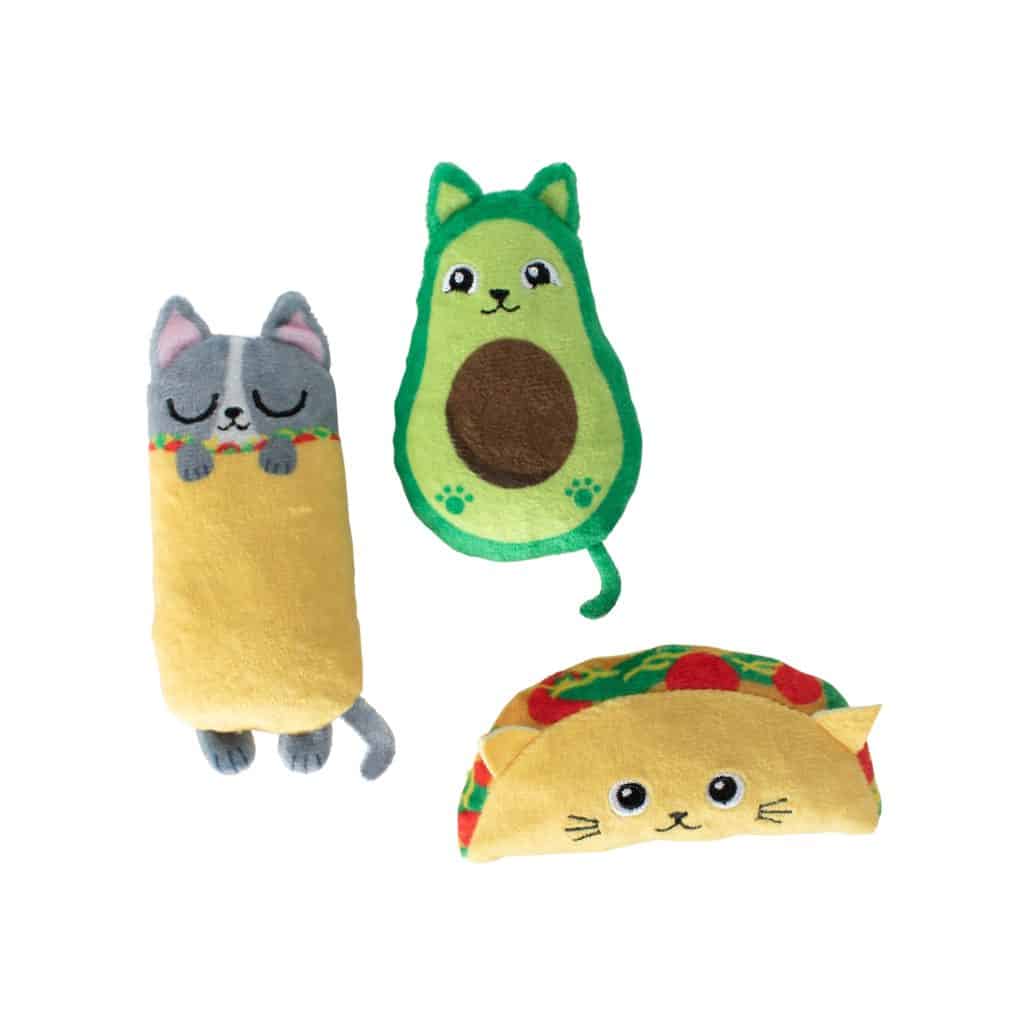 cute food-themed cat toys 