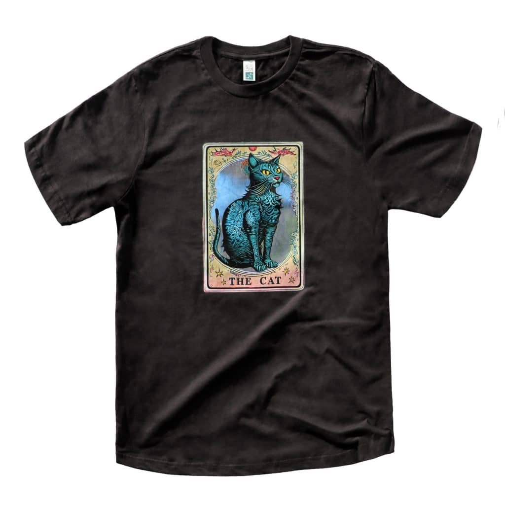cat tarot card t-shirt