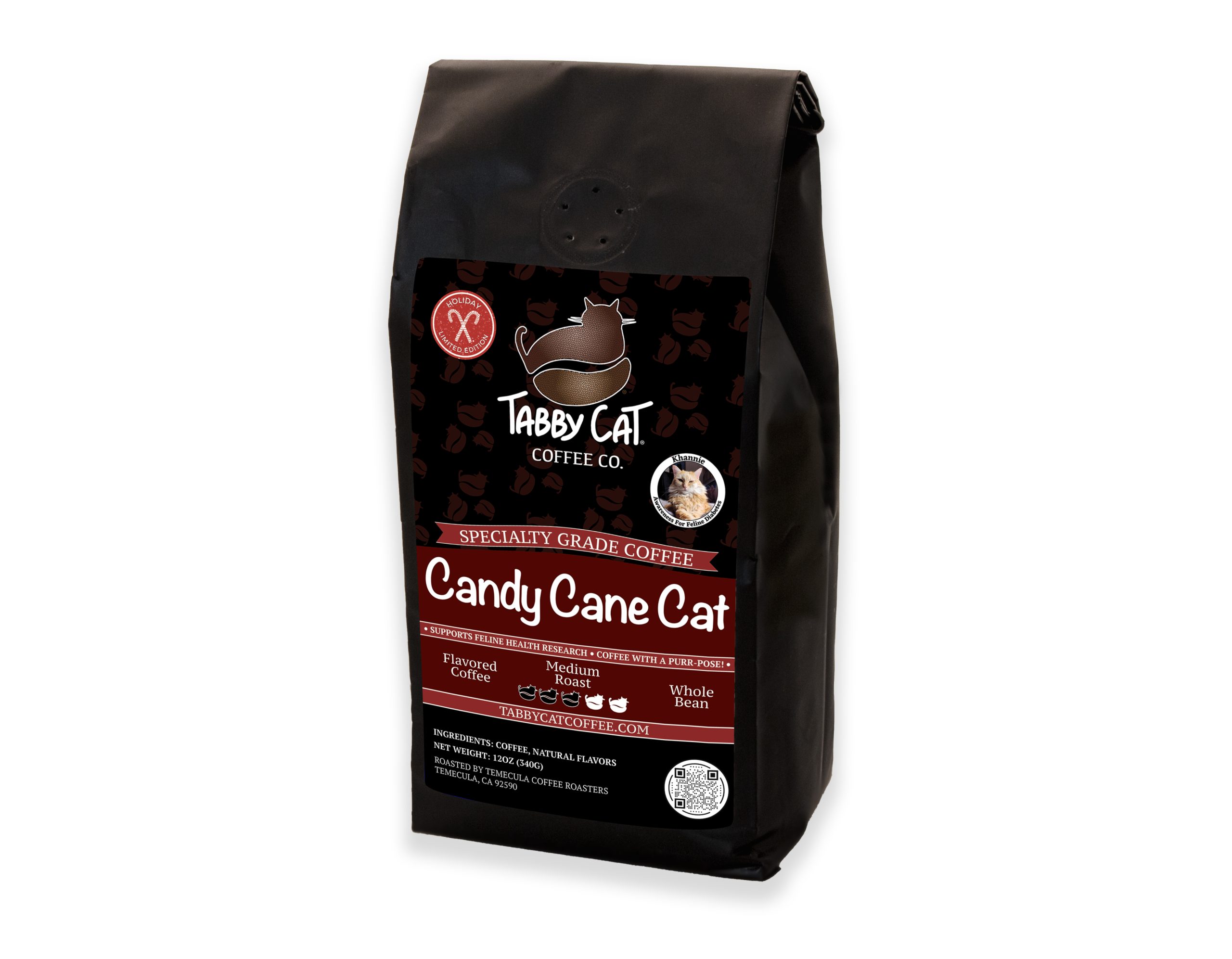 Tabby Cat Coffee Co candy Cane Cat Coffee